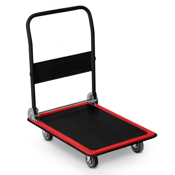 HM-506 platform transportvogn, sort og rød