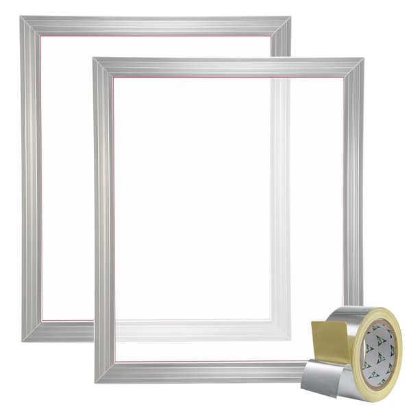 Silkscreentrycksramar, aluminium 2-pack 20x24 160 mesh