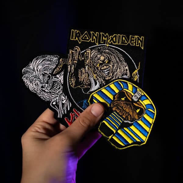 Iron Maiden 3-delt sæt patches til jakker og tasker