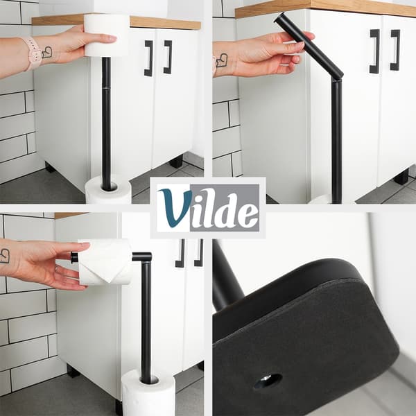 WC-paperiteline, musta, 56 cm