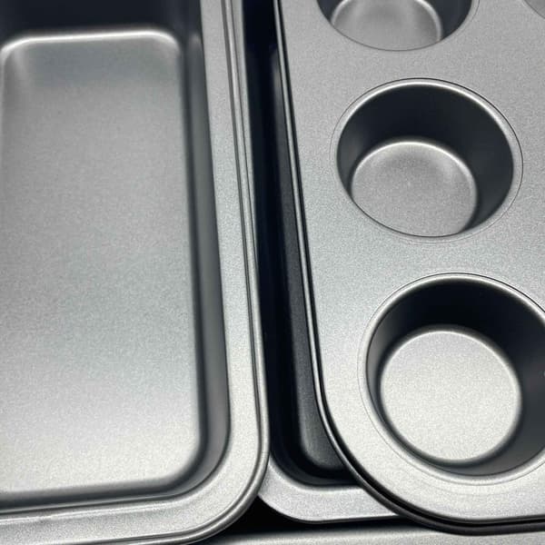 4-delat bakformset med non-stick-beläggning – kolstål
