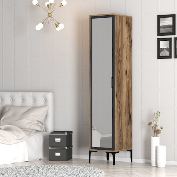 Garderobe Kumsal R - Valnød, antracit