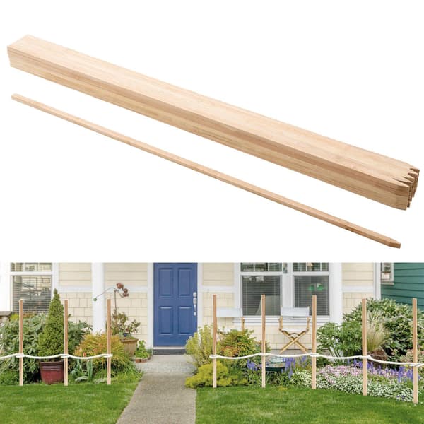 Trädgårdspinnar, 25-pack, 48 tum spetsig gran