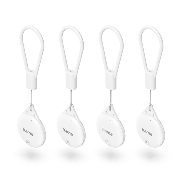 HAMA Tuotehaku Apple "Find My" App Bluetooth-sarjalle, 4 kpl Valkoinen