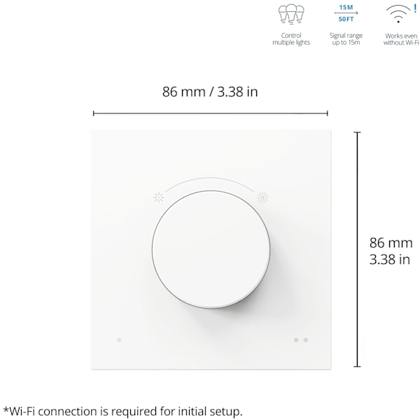 WiFi Smart Dimmer Dial-omskifter