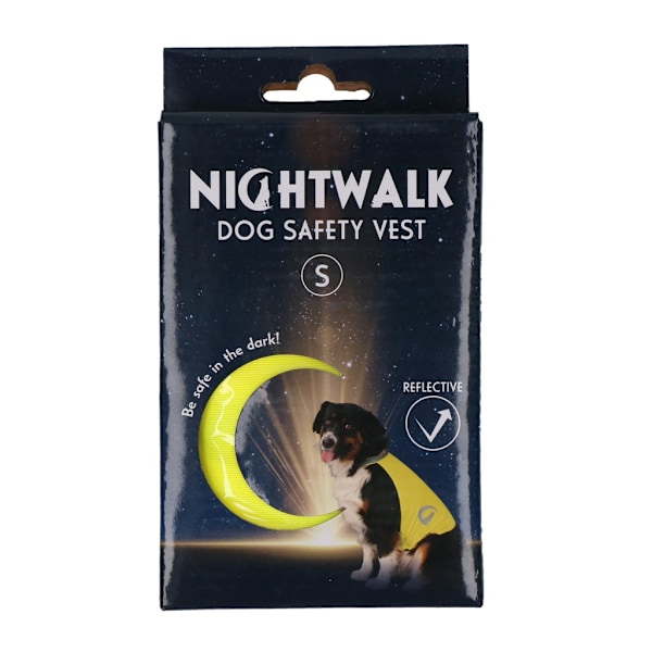 Nightwalk Dog Skyddsväst Gul Liten