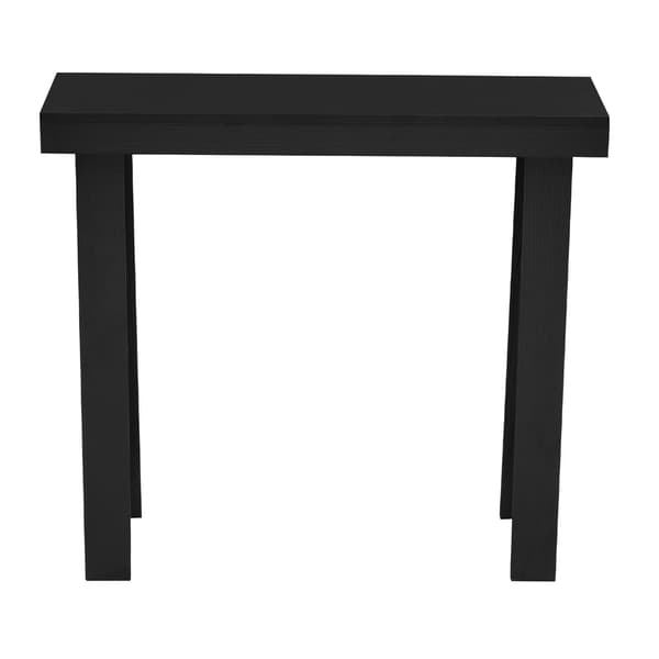 Konsolbord, 91 x 30 cm smal 2-lags hylde, sort