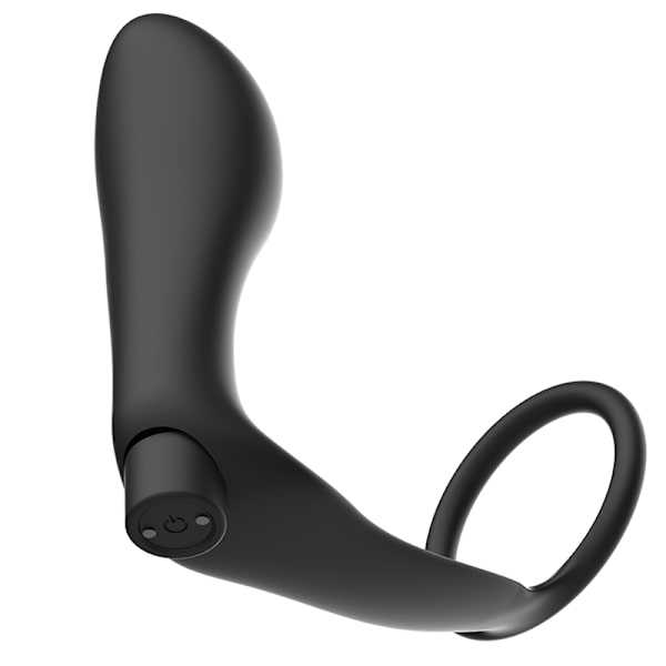 Addicted Toys - Penisring med fjernbetjening Analstik Sort genopladelig