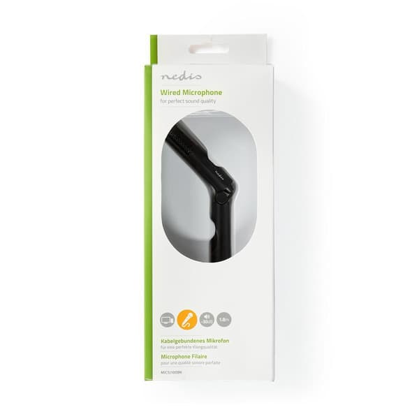 Mikrofon | Brugt til: Desktop / Notebook / Smartphone / Tablet | Kabel | 1x 3.5 mm