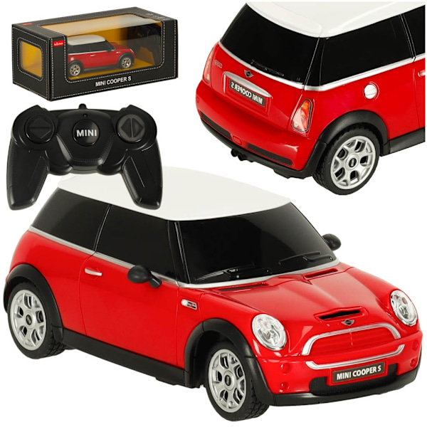 RC-auto 1:24 MINI COOPERS punainen