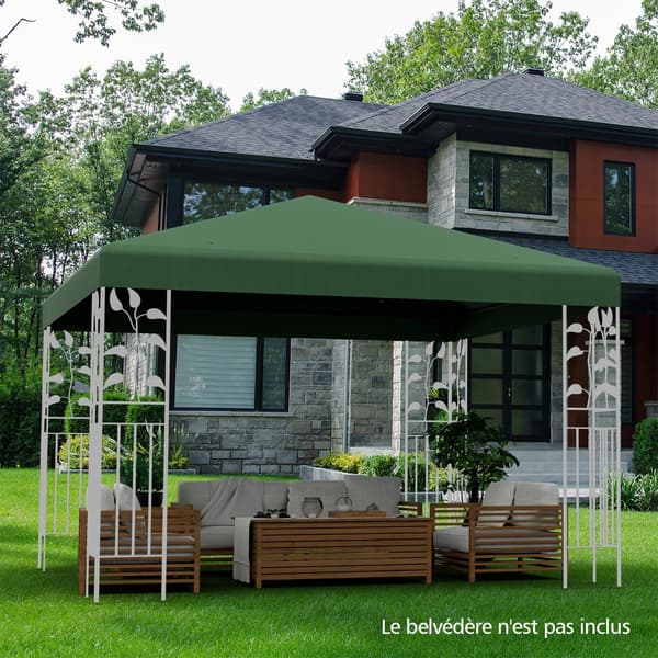 Udskiftningsbaldakin til pavillon 300x300 cm, vandtæt polyester