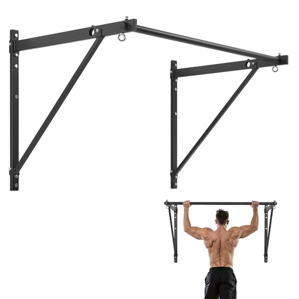 Väggmonterad pull-up-stång, 136 cm bred, kapacitet 180 kg