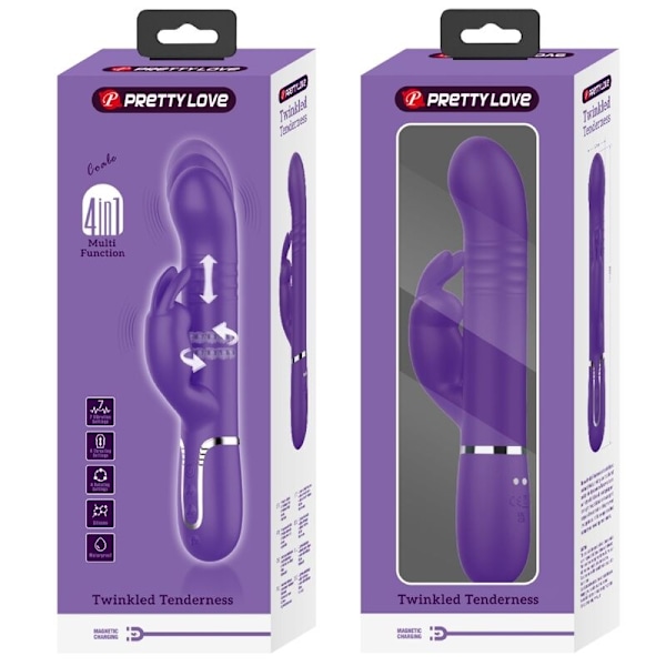 Pretty Love - Coale Rabbit Vibrator 4 i 1 lila