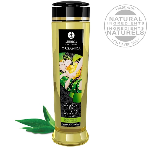 Shunga - Ekologisk massageolja Grönt te 240 Ml
