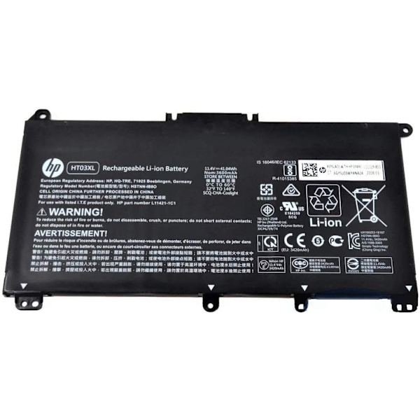 HP 3C kannettavan tietokoneen akku, 41 Wh, 3,6 Ah, Li-ion, HT03041XL-PR+PL, HT03XL
