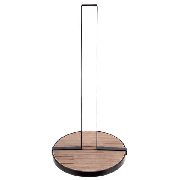 Sort metalpapirholder, 32,5 cm
