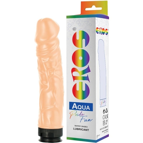 Pride - Eros Aqua Lgbt Pride Dildo og vandbaseret glidecreme