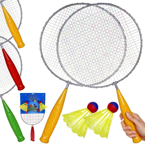 Badmintonsæt til 2: Lette ketchere og fjerbold