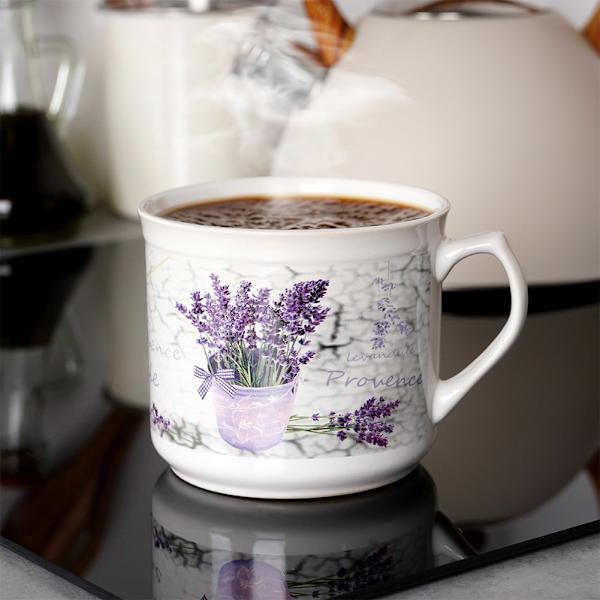 Stort krus med hank til kaffe, te og andre drikkevarer