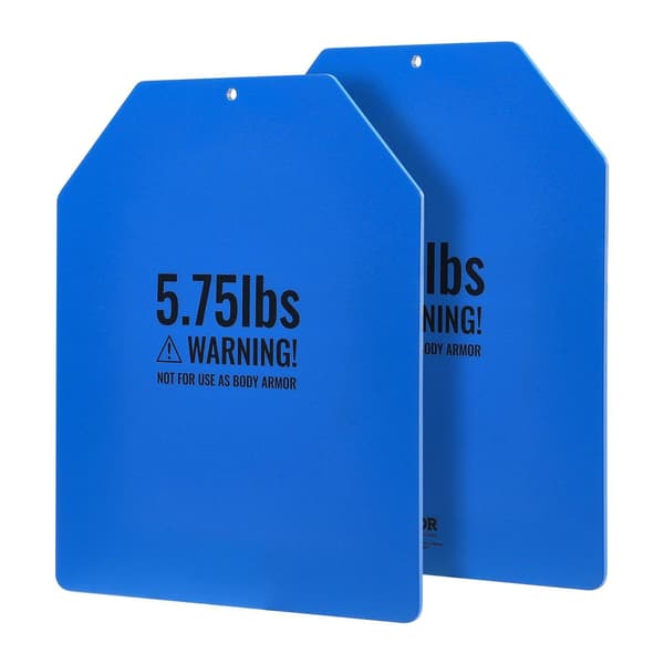 Viktvästplattor, par 2,6 kg, stål, konturerad passform