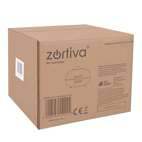 Aromdiffusor Luftfuktare 400 ml med fjärrkontroll, 8 LED-färger, timer