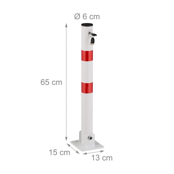 Sammenklappelig barrierestolpe
