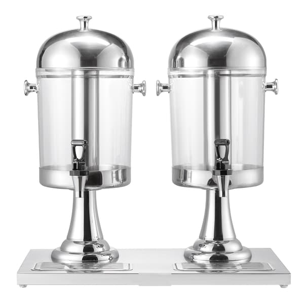 Dobbelt drikkevaredispenser 8L x2, tap, iskammer