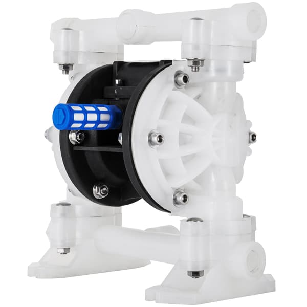 Luftdriven dubbelmembranpump, PTFE, 100 PSI, 1/2 tum