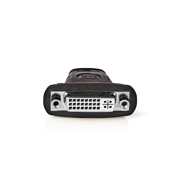 HDMI™ Adapter | HDMI™ Kontakt | DVI-D 24+1-Pin Hona | Guldplaterad | Rak | ABS | Svart | 1 st. | Låda