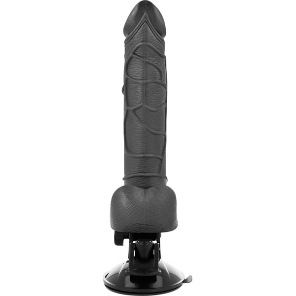 Basecock - Realistisk Vibrator Fjärrkontroll Svart Med testiklar 19,5 Cm -O- 4 Cm