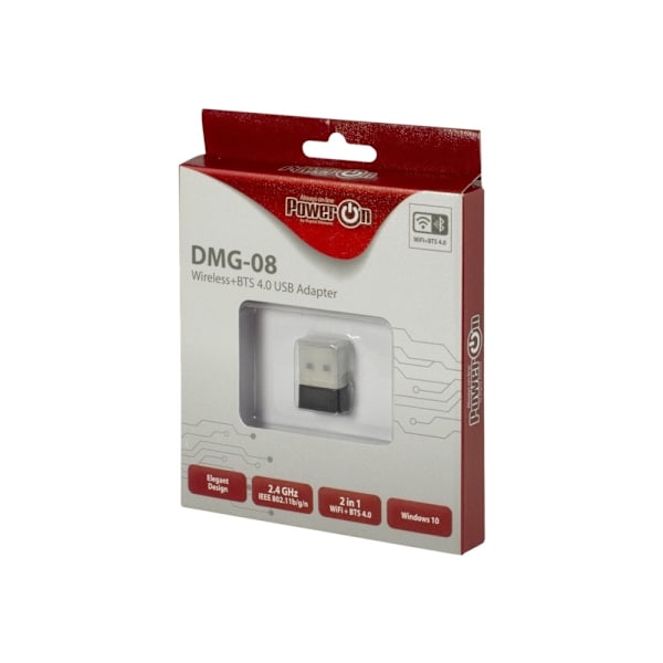Inter-Tech DMG-08 - Nätverksadapter - USB 2.0 - 802.11a, 802.11b/g/n, Bluetooth 4.0