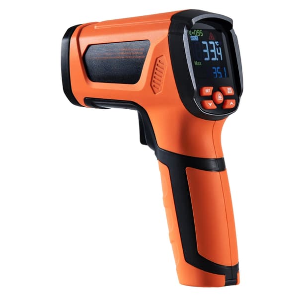 Infraröd termometerpistol, dubbel laser, räckvidd -40–2732F