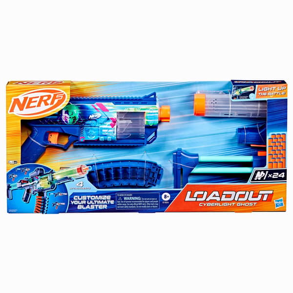 Nerf Loadout Cyberlight Ghost Blaster LED-valoilla