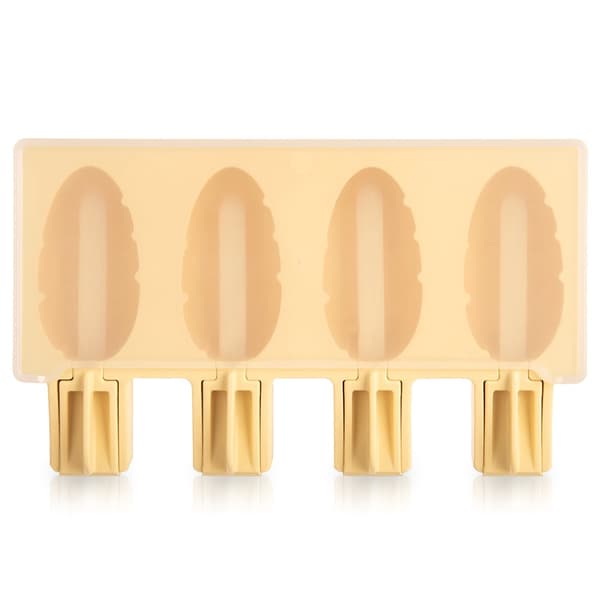 Silikonglassform med lock, gul