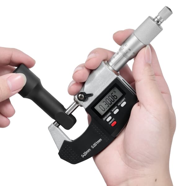 Digital utvändig mikrometer 0-25,4 mm, 0,001 mm LCD