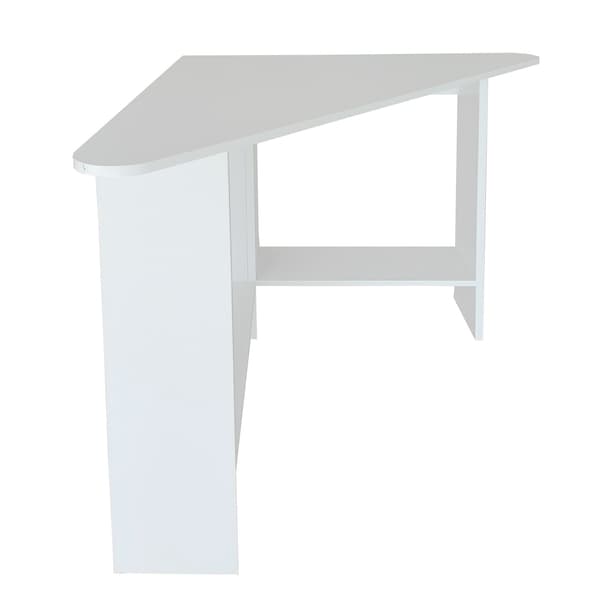 Moderne hvidt hjørne computerbord