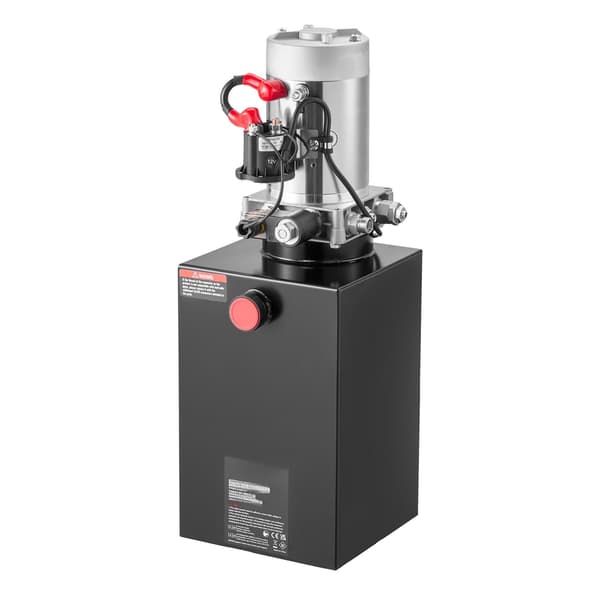 12V hydraulaggregat, 15-liters enkelverkande tömningspump