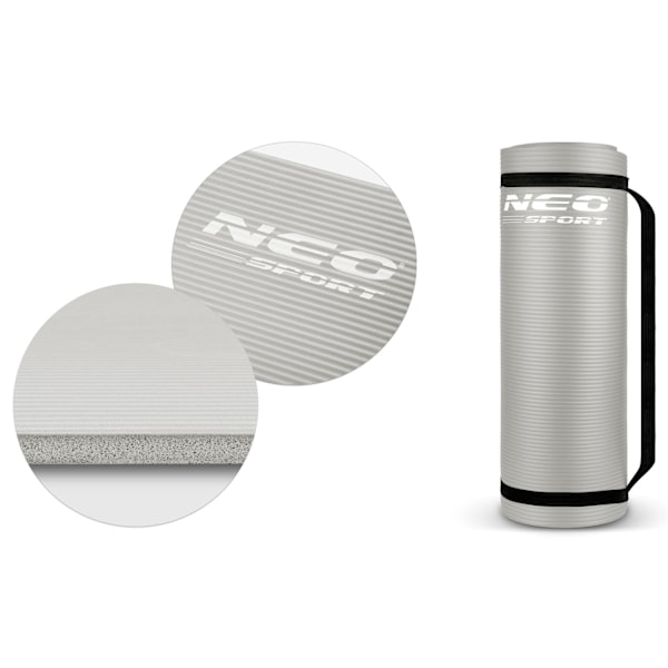 Treenimatto Neo-Sport 183 x 60 cm - Harmaa
