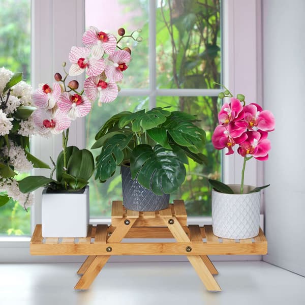Blompiedestal bambu