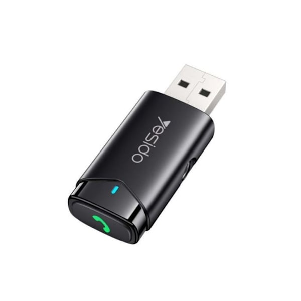 Yesido USB-A Bluetooth 5.0 til 3.5mm AUX-sender - Sort