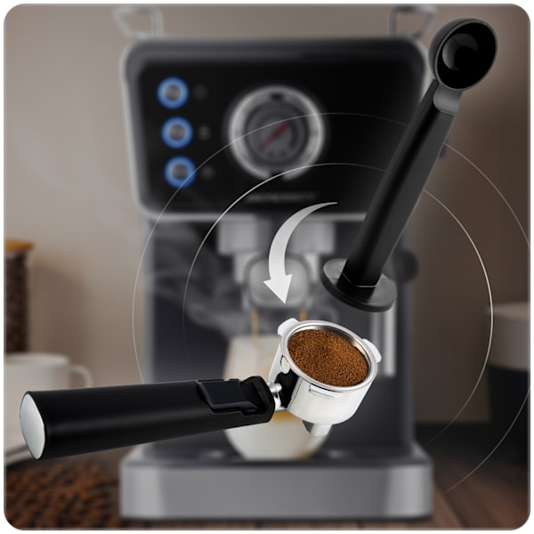 Berdsen BD-772 20 bar kaffemaskine, sort