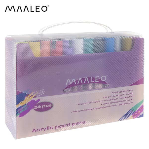 Akryylitussit - 36 kpl:n setti Maaleo 25813