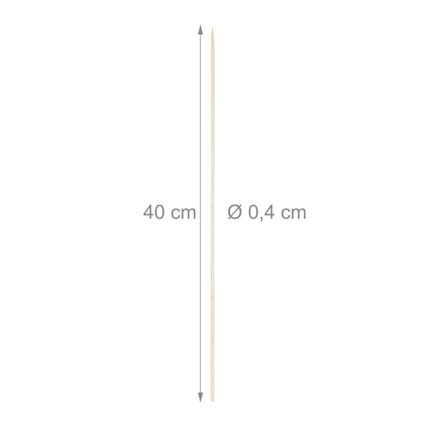 Kebabspett i bambu, set om 500 st