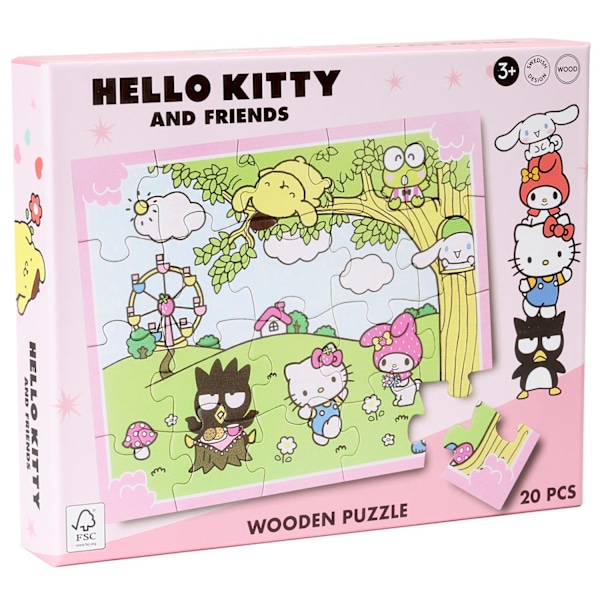 Hello Kitty Träpussel 20 bitar