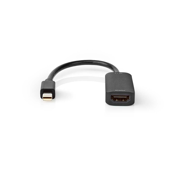 Mini DisplayPort kaapeli | DisplayPort 1.4 | Mini DisplayPort Uros | HDMI™ Ulostulo | 48 Gbps | Niklattu | 0.20 m | Pyöreä | PVC | Musta | Muovipussi