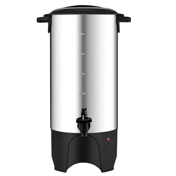 Kommersiell kaffeurna, 50-koppars 7,4 l rostfritt stål
