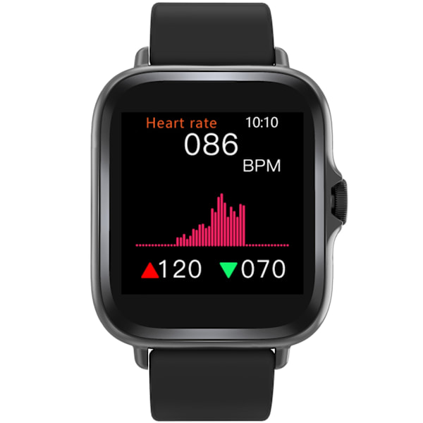 SmartWatch 1,44" display Hjärtsensor Svart