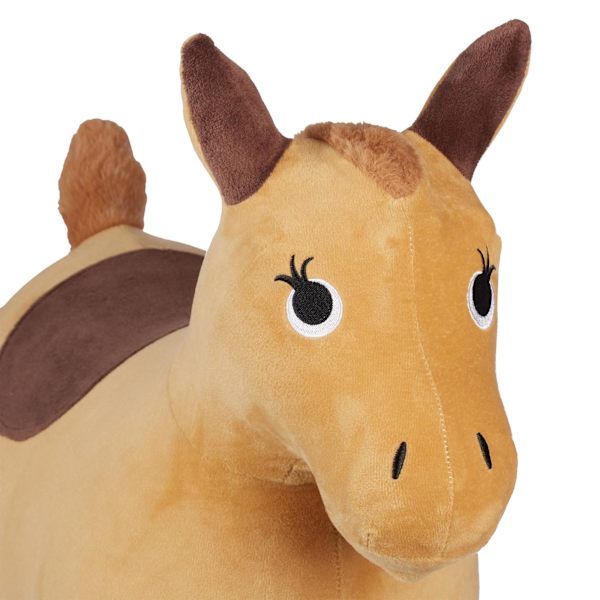 Springhest med kasket