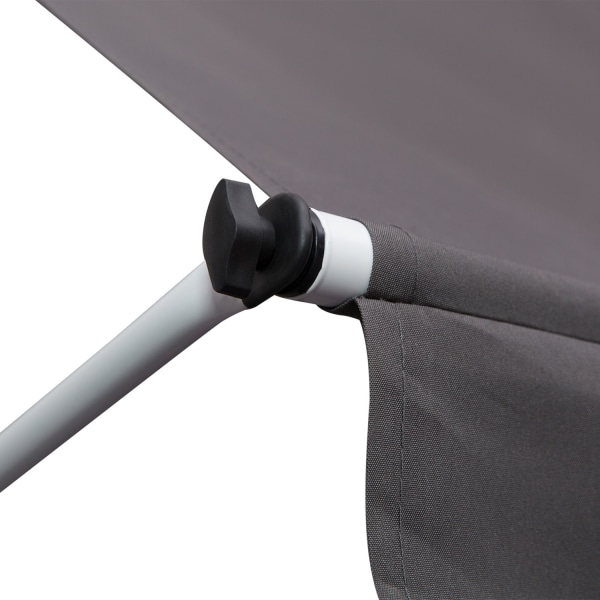 Markisklämma Markis Vikarm Markis Solskydd Vikarm Handvev Balkong Aluminium Grå 300 X 150Cm