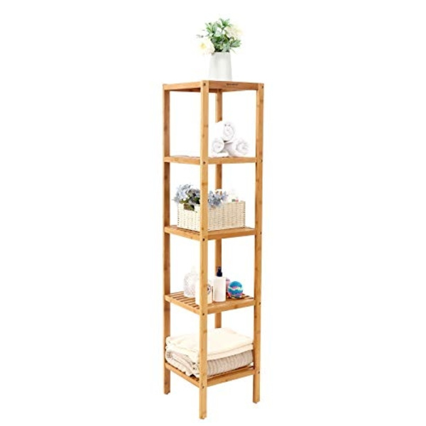 Natural Bamboo 5-tasoinen hylly: tilaa säästävä ja kestävä